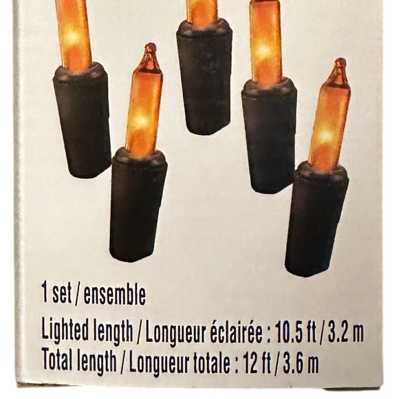 Ashland Purple Halloween Lights 50 Count Indoor Outdoor String Light Set BNIB - Picture 5 of 10